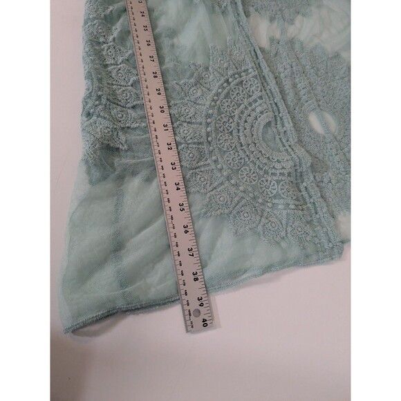 Rachel Zoe Sea Foam Lace Cardigan Cover Up One Size - Picture 6 of 6